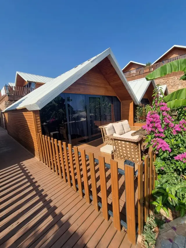 Ahşap Bungalow dış görünüm